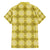 Yellow Hawaiian Quilt Family Matching Off The Shoulder Long Sleeve Dress and Hawaiian Shirt Hawaii Pineapple Monstera Palaka Motifs - Polynesian Pride
