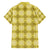 Yellow Hawaiian Quilt Family Matching Off Shoulder Maxi Dress and Hawaiian Shirt Hawaii Pineapple Monstera Palaka Motifs - Polynesian Pride