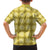 Yellow Hawaiian Quilt Family Matching Summer Maxi Dress and Hawaiian Shirt Hawaii Pineapple Monstera Palaka Motifs - Polynesian Pride