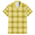 Yellow Hawaiian Quilt Family Matching Summer Maxi Dress and Hawaiian Shirt Hawaii Pineapple Monstera Palaka Motifs - Polynesian Pride