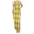 Yellow Hawaiian Quilt Family Matching Tank Maxi Dress and Hawaiian Shirt Hawaii Pineapple Monstera Palaka Motifs - Polynesian Pride