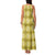 Yellow Hawaiian Quilt Family Matching Tank Maxi Dress and Hawaiian Shirt Hawaii Pineapple Monstera Palaka Motifs - Polynesian Pride