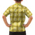 Yellow Hawaiian Quilt Hawaiian Shirt Hawaii Pineapple Monstera Palaka Motifs - Polynesian Pride