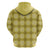 Yellow Hawaiian Quilt Hoodie Hawaii Pineapple Monstera Palaka Motifs - Polynesian Pride