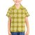 Yellow Hawaiian Quilt Kid Hawaiian Shirt Hawaii Pineapple Monstera Palaka Motifs - Polynesian Pride