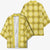 Yellow Hawaiian Quilt Kimono Hawaii Pineapple Monstera Palaka Motifs - Polynesian Pride