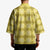 Yellow Hawaiian Quilt Kimono Hawaii Pineapple Monstera Palaka Motifs - Polynesian Pride
