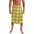 Yellow Hawaiian Quilt Lavalava Hawaii Pineapple Monstera Palaka Motifs - Polynesian Pride