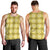 Yellow Hawaiian Quilt Men Tank Top Hawaii Pineapple Monstera Palaka Motifs - Polynesian Pride