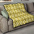 Yellow Hawaiian Quilt Quilt Hawaii Pineapple Monstera Palaka Motifs - Polynesian Pride
