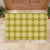 Yellow Hawaiian Quilt Rubber Doormat Hawaii Pineapple Monstera Palaka Motifs - Polynesian Pride