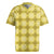 Yellow Hawaiian Quilt Rugby Jersey Hawaii Pineapple Monstera Palaka Motifs - Polynesian Pride