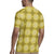 Yellow Hawaiian Quilt Rugby Jersey Hawaii Pineapple Monstera Palaka Motifs - Polynesian Pride