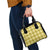 Yellow Hawaiian Quilt Shoulder Handbag Hawaii Pineapple Monstera Palaka Motifs - Polynesian Pride