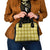 Yellow Hawaiian Quilt Shoulder Handbag Hawaii Pineapple Monstera Palaka Motifs - Polynesian Pride
