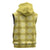 Yellow Hawaiian Quilt Sleeveless Hoodie Hawaii Pineapple Monstera Palaka Motifs - Polynesian Pride