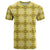 Yellow Hawaiian Quilt T Shirt Hawaii Pineapple Monstera Palaka Motifs - Polynesian Pride