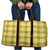 Yellow Hawaiian Quilt Travel Bag Hawaii Pineapple Monstera Palaka Motifs - Polynesian Pride