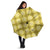 Yellow Hawaiian Quilt Umbrella Hawaii Pineapple Monstera Palaka Motifs - Polynesian Pride
