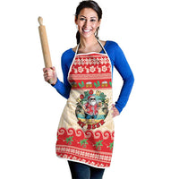 Mele Kalikimaka Hawaii Apron Funny Beer-Loving Santa Hawaiian Tropical - Polynesian Pride