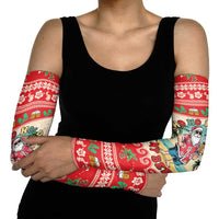 Mele Kalikimaka Hawaii Arm Sleeves Funny Beer-Loving Santa Hawaiian Tropical - Polynesian Pride