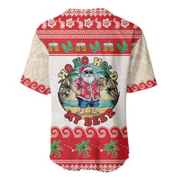 Mele Kalikimaka Hawaii Baseball Jersey Funny Beer-Loving Santa Hawaiian Tropical - Polynesian Pride