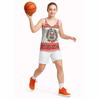 Mele Kalikimaka Hawaii Basketball Jersey Funny Beer-Loving Santa Hawaiian Tropical - Polynesian Pride