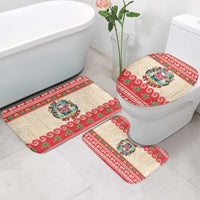 Mele Kalikimaka Hawaii Bathroom Set Funny Beer-Loving Santa Hawaiian Tropical - Polynesian Pride