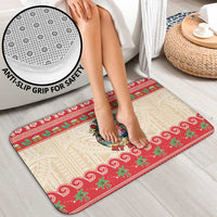 Mele Kalikimaka Hawaii Bathroom Set Funny Beer-Loving Santa Hawaiian Tropical - Polynesian Pride