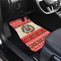 Mele Kalikimaka Hawaii Car Mats Funny Beer-Loving Santa Hawaiian Tropical - Polynesian Pride