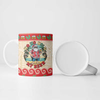 Mele Kalikimaka Hawaii Ceramic Mug Funny Beer-Loving Santa Hawaiian Tropical - Polynesian Pride