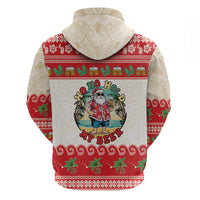 Mele Kalikimaka Hawaii Hoodie Funny Beer-Loving Santa Hawaiian Tropical - Polynesian Pride
