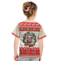 Mele Kalikimaka Hawaii Kid T Shirt Funny Beer-Loving Santa Hawaiian Tropical - Polynesian Pride