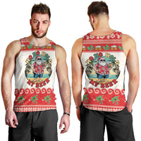 Mele Kalikimaka Hawaii Men Tank Top Funny Beer-Loving Santa Hawaiian Tropical - Polynesian Pride