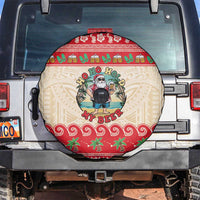 Mele Kalikimaka Hawaii Spare Tire Cover Funny Beer-Loving Santa Hawaiian Tropical - Polynesian Pride