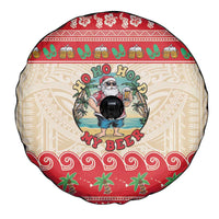 Mele Kalikimaka Hawaii Spare Tire Cover Funny Beer-Loving Santa Hawaiian Tropical - Polynesian Pride