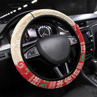 Mele Kalikimaka Hawaii Steering Wheel Cover Funny Beer-Loving Santa Hawaiian Tropical - Polynesian Pride