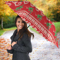 Mele Kalikimaka Hawaii Umbrella Funny Beer-Loving Santa Hawaiian Tropical - Polynesian Pride