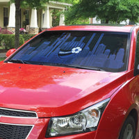 New Zealand Auckland Football Custom Auto Sun Shade Go City of Sails Est 2025 LT14 - Polynesian Pride