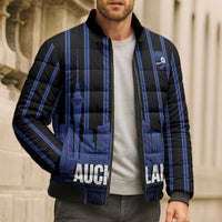 New Zealand Auckland Football Custom Bomber Puffer Jacket Go City of Sails Est 2025