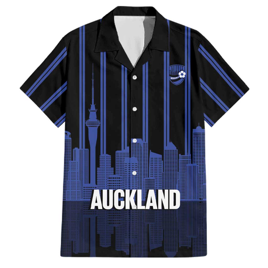 New Zealand Auckland Football Custom Family Matching Off Shoulder Maxi Dress and Hawaiian Shirt Go City of Sails Est 2025