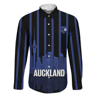 New Zealand Auckland Football Custom Family Matching Off Shoulder Maxi Dress and Hawaiian Shirt Go City of Sails Est 2025