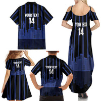 New Zealand Auckland Football Custom Family Matching Summer Maxi Dress and Hawaiian Shirt Go City of Sails Est 2025