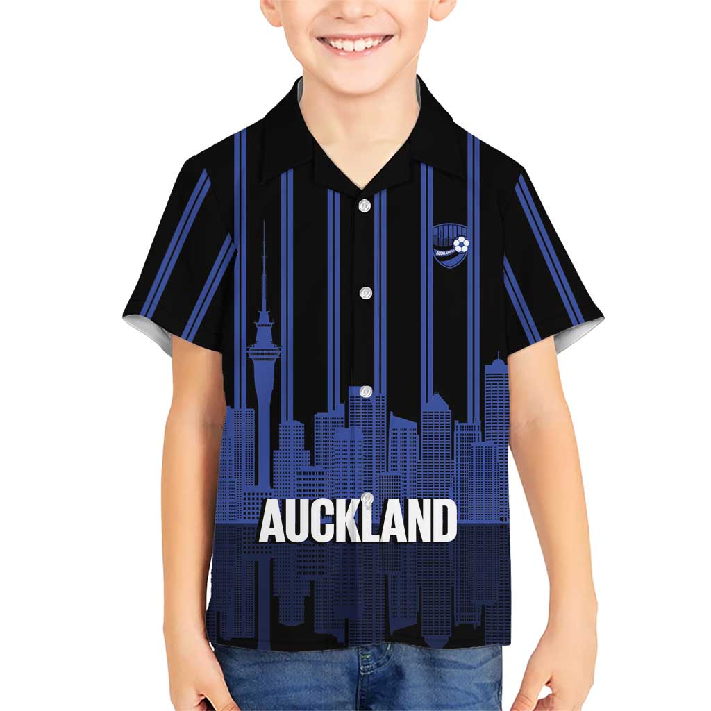 New Zealand Auckland Football Custom Family Matching Summer Maxi Dress and Hawaiian Shirt Go City of Sails Est 2025