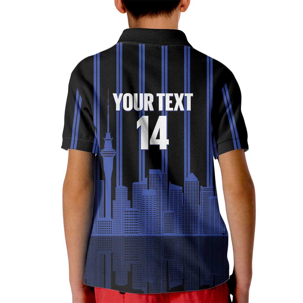 New Zealand Auckland Football Custom Kid Polo Shirt Go City of Sails Est 2025