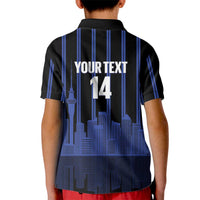 New Zealand Auckland Football Custom Kid Polo Shirt Go City of Sails Est 2025