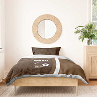 Bula Fiji Football Custom Bedding Set One Vanua One Team Tapa Pattern