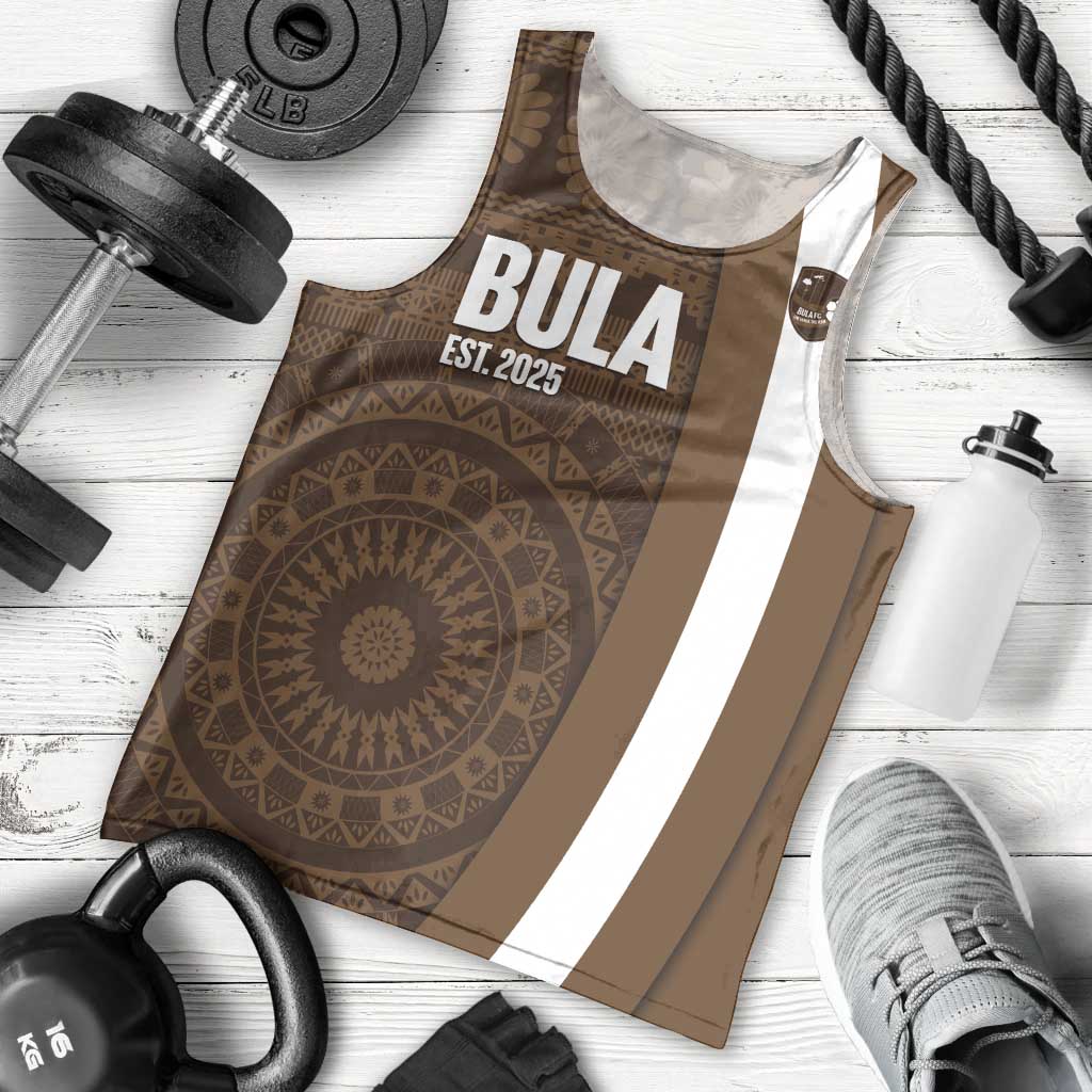 Bula Fiji Football Custom Men Tank Top One Vanua One Team Tapa Pattern