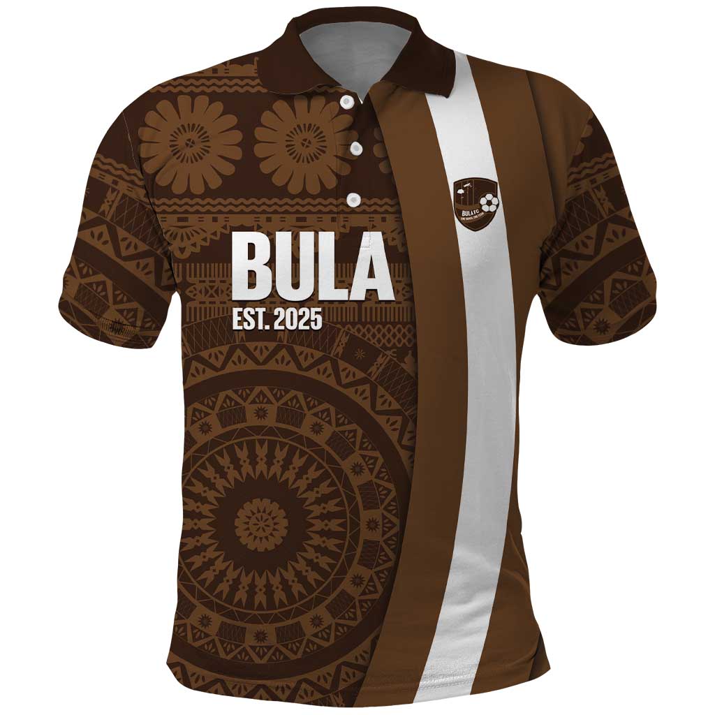 Bula Fiji Football Custom Polo Shirt One Vanua One Team Tapa Pattern