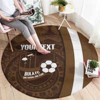 Bula Fiji Football Custom Round Carpet One Vanua One Team Tapa Pattern LT14 - Polynesian Pride